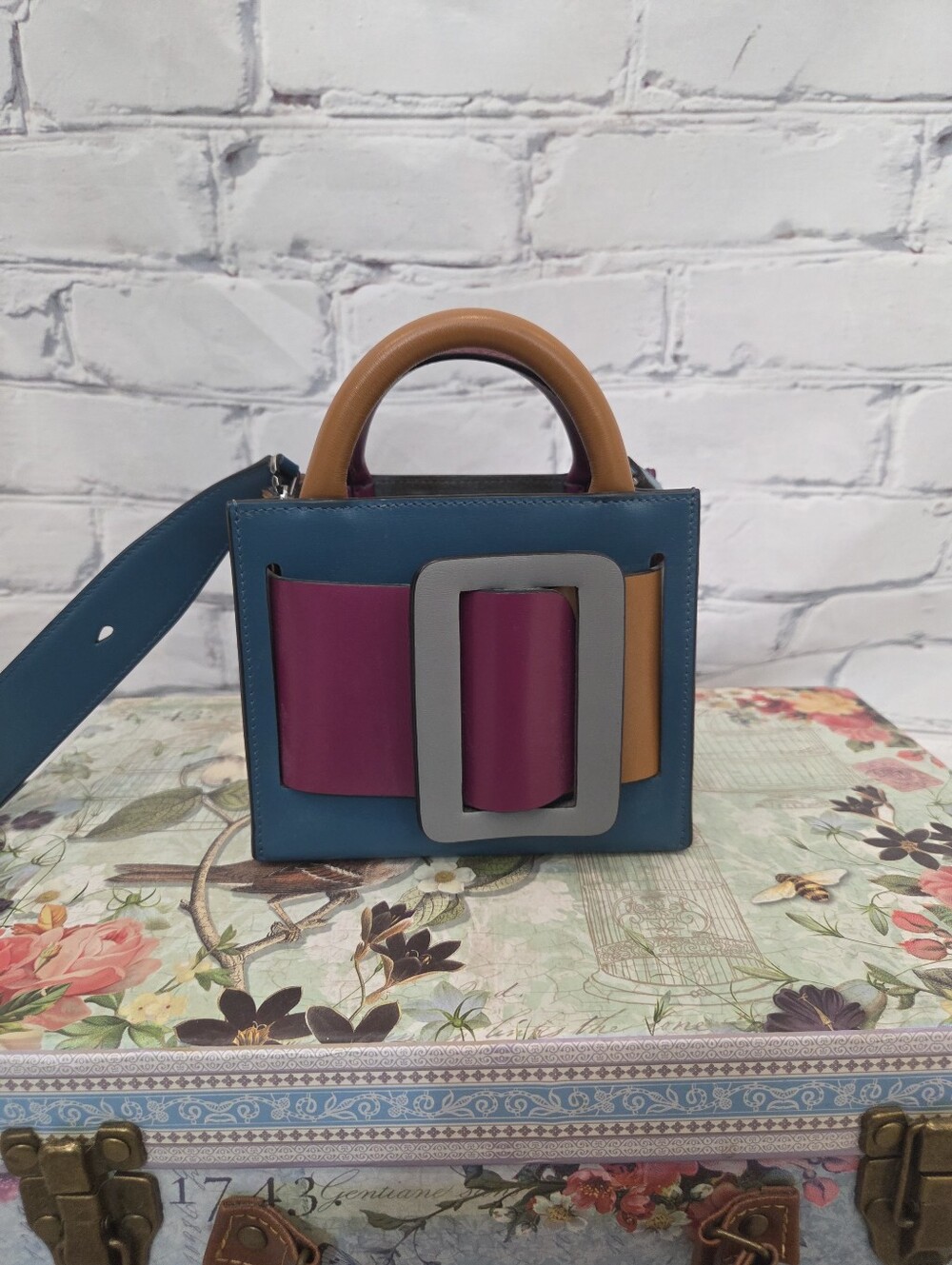 Boyy Bobby 16 Colorblock Leather Top Handle Bag